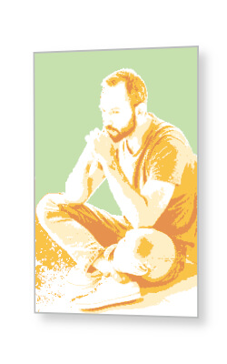 Mann nachdenklich